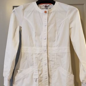 Code Happy scrub jacket